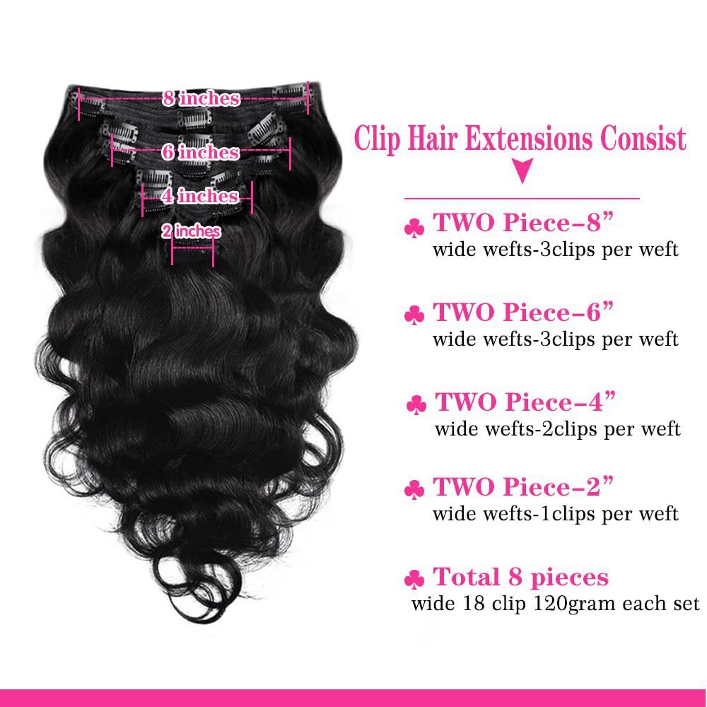 Natural Black Real Hair Extensions My Store