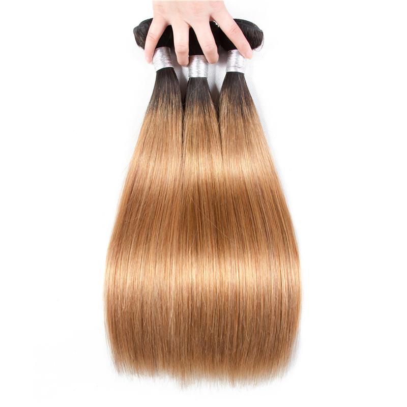 BeuMax 1B/27 Straight Hair BUNDLES with CLOSURES & FRONTALS Cerise Alfie