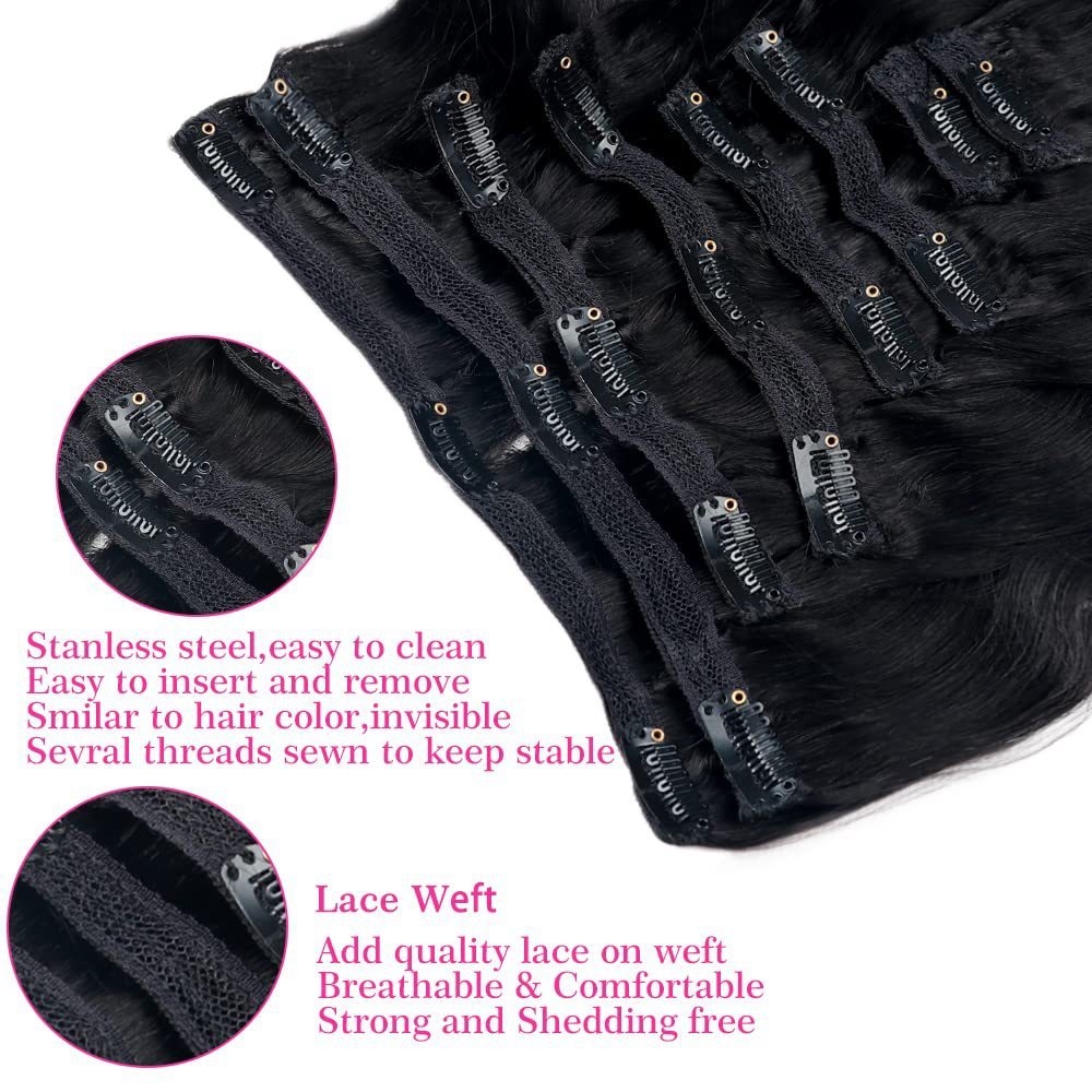 Natural Black Real Hair Extensions