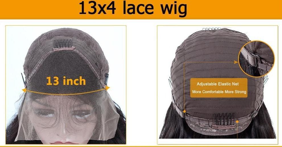 13x4 HD Transparent Lace Frontal Loose Body Wave Human Hair Wigs 180% Cerise Alfie
