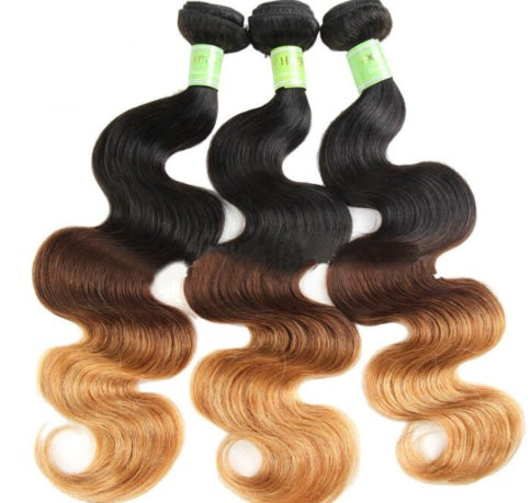 Body Wave Ombre Hair Curtain Bundles
