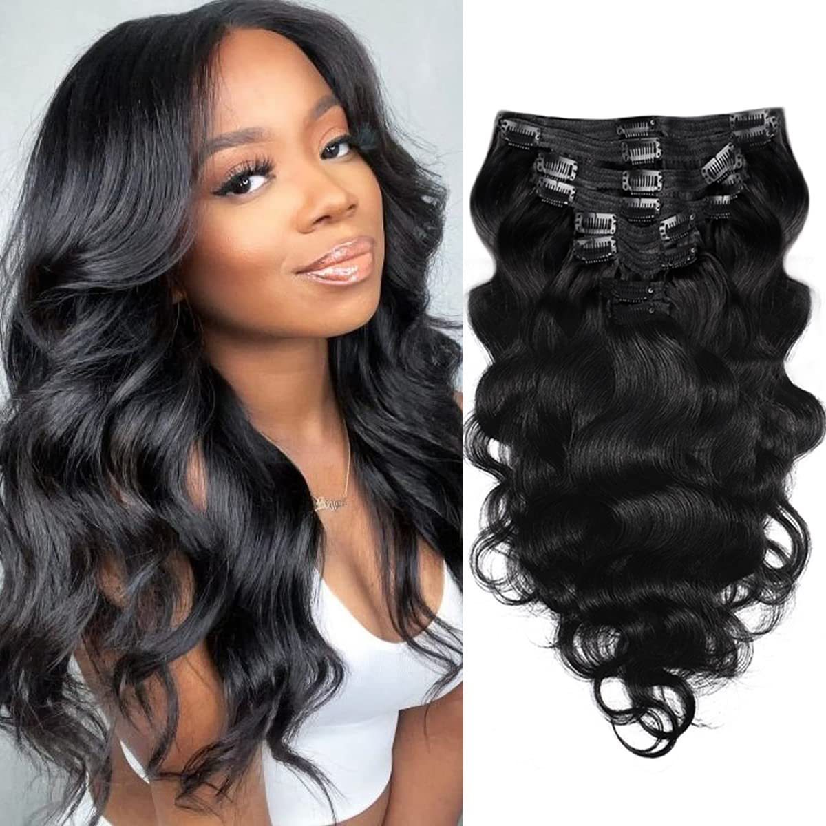 Natural Black Real Hair Extensions