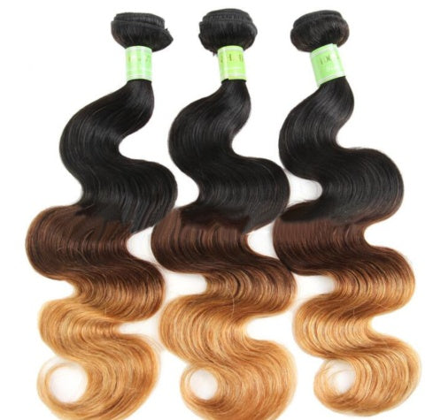 Body Wave Ombre Hair Curtain Bundles