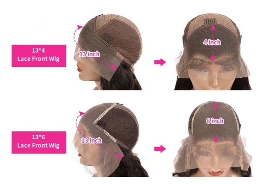 13x4 HD Transparent Lace Frontal Kinky Curly Human Hair Wigs 200% Dens Cerise Alfie