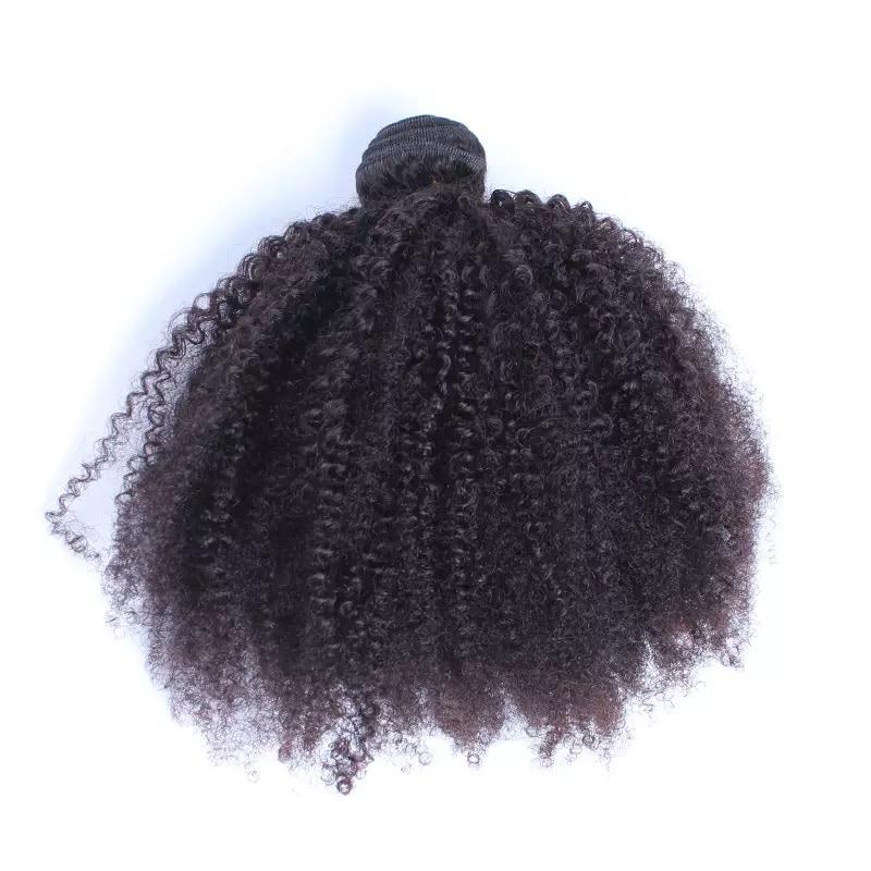 BeuMAX 10A Grade 3/4 Bundles Afro Kinky Curly Brazilian Human Hair Cerise Alfie