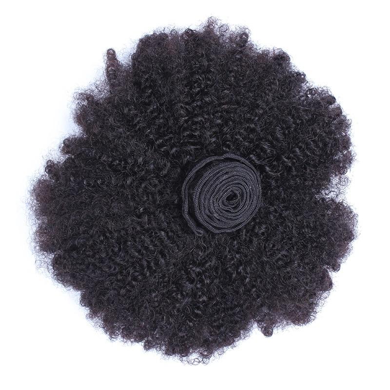 BeuMAX 10A Grade 3/4 Bundles Afro Kinky Curly Brazilian Human Hair Cerise Alfie