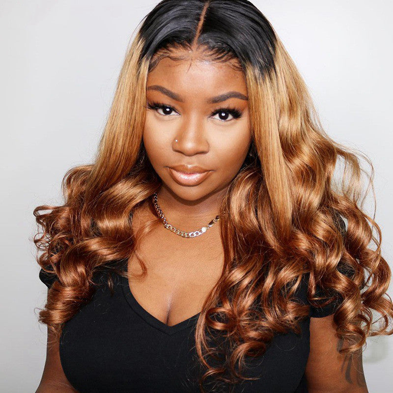 Ombre Lace Front Human Hair Wigs