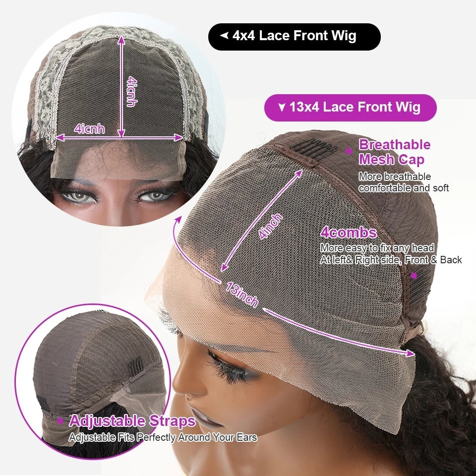 Brazilian Straight Lace Front Wigs