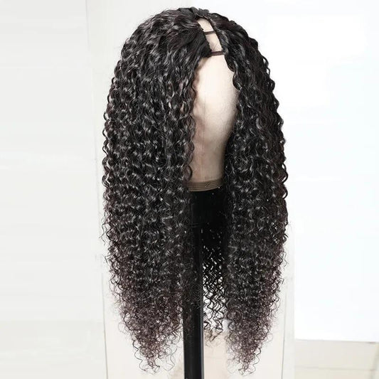 U Part Wig Jerry Curl Human Hair Wigs For Black Women Brazilian Remy H Cerise Alfie
