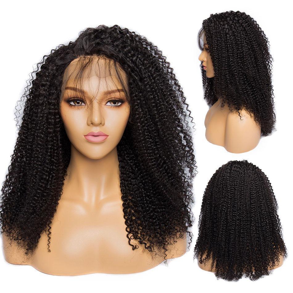 13x4 Afro Kinky Curly Lace Front Human Hair Wigs Cerise Alfie