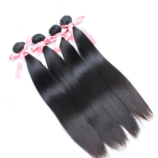 Human Hair Bundles 100% Brazilian Virgin Hair Weaves Silky Straight Blue Charlie