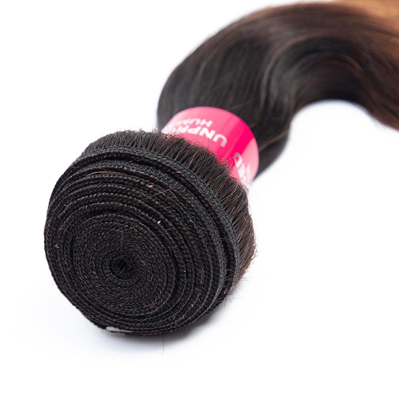 Brazilian body wave Human Hair Bundles T1b 30 Ombre Body Wave Virgin Jade