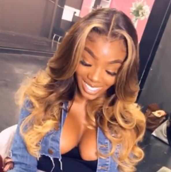 Full Lace Human Hair Wigs Colored Lace Frontal Wig Wavy 13x4 Lace Blue Charlie